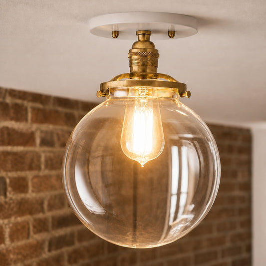 Mielille Modern Glass Globe Ceiling Light