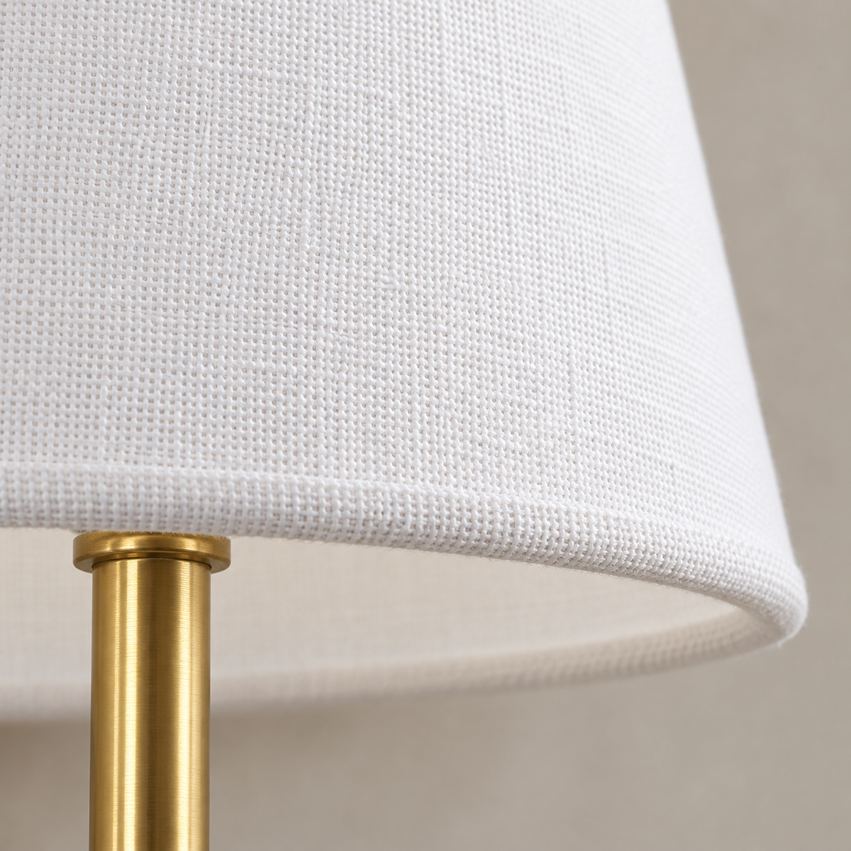 Marielle Double Arm Linen Shade Wall Sconce, linen shade fabric macro