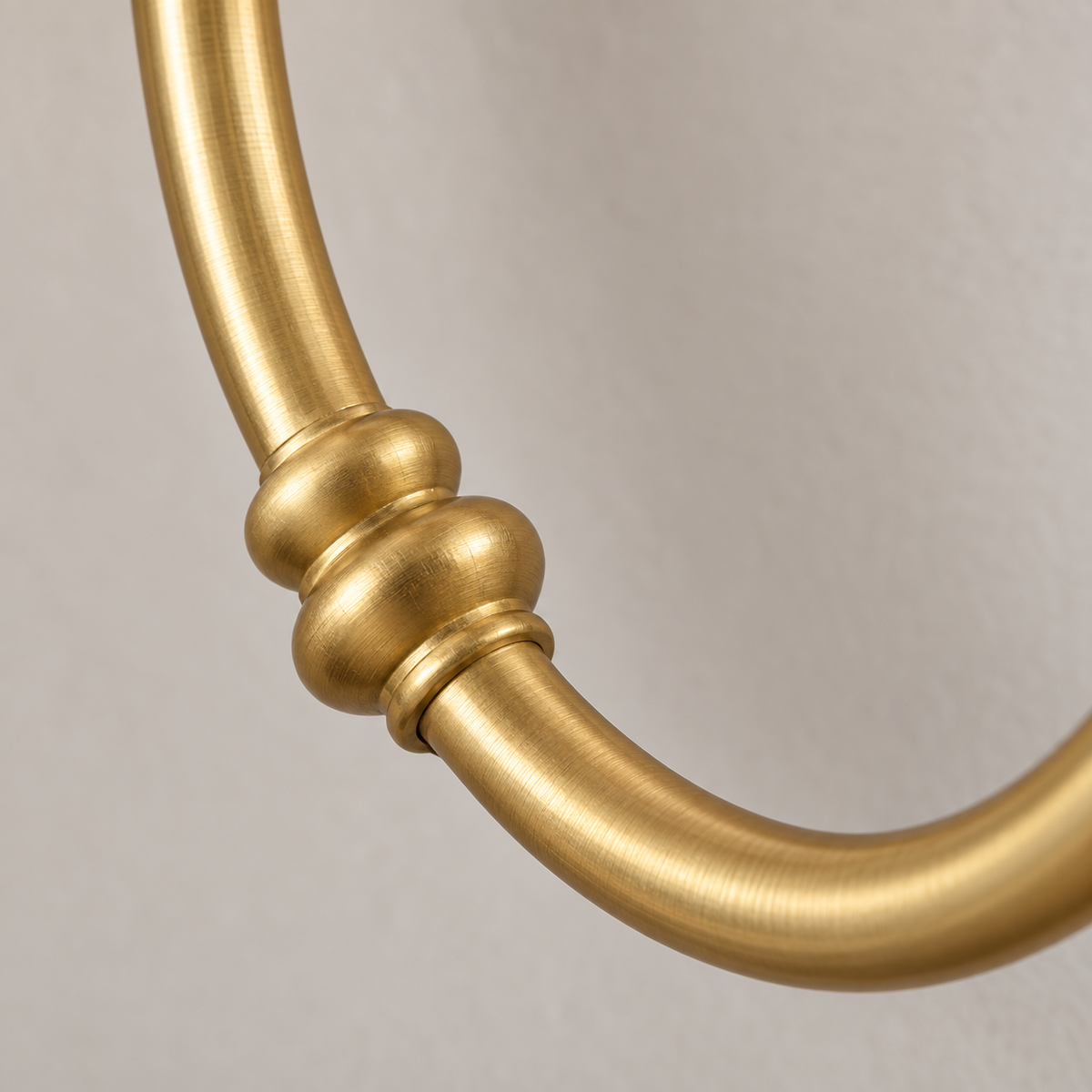 Marielle Double Arm Linen Shade Wall Sconce, brass arm joinery macro