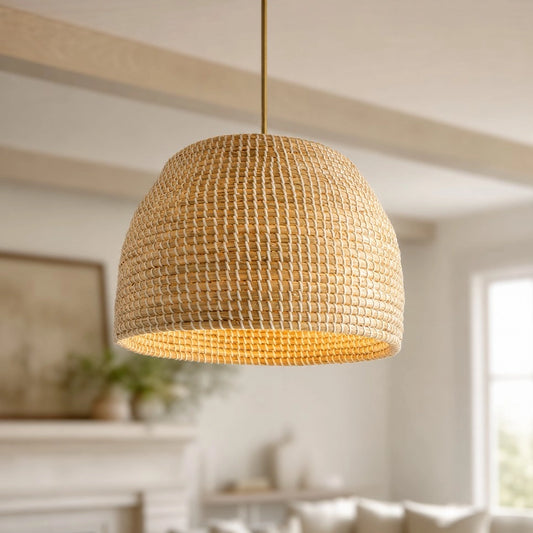 Merenwen Bohemian Hand-made Basket Pendant Light