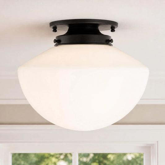 Mervyn Art Deco Glass Opal Ceiling Lamp