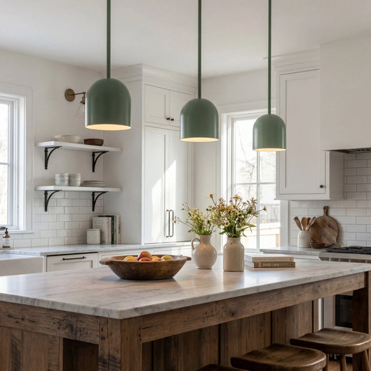 Metio Modern Metal Bell Single Pendant Light