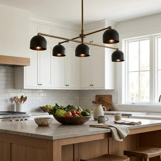 Metio Modern Metal Dome Sputnik Chandelier
