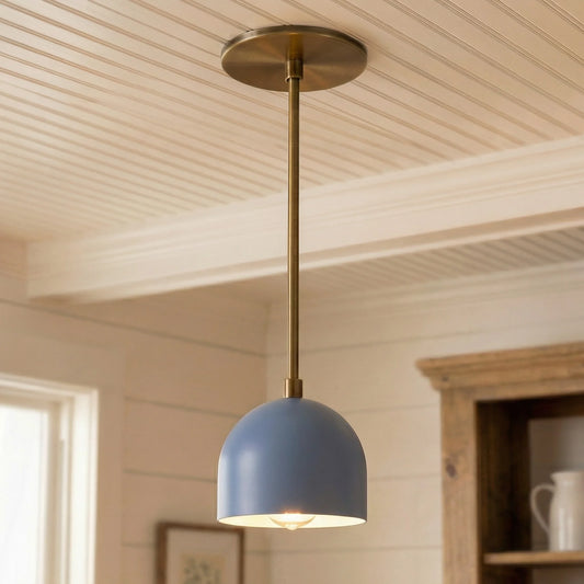 Metio Modern Two-Tone Metal Bell Pendant Light