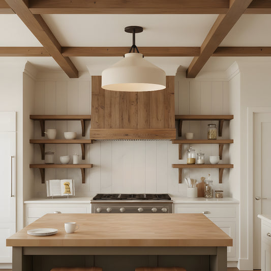 Minimalist Nordic Metal Flush Mount Ceiling Light Fixture for Kitchen