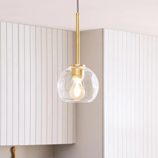 Mireille Sculptural Glass Globe Pendant Light