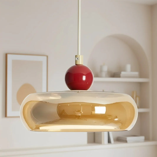 Modern Cherry-Inspired Glass Pendant Light