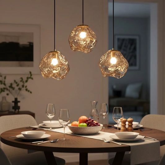 Modern Creative Cube Glass Pendant Light