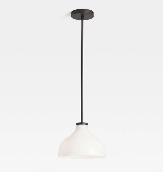 Modern Milk Glass Pendant Light