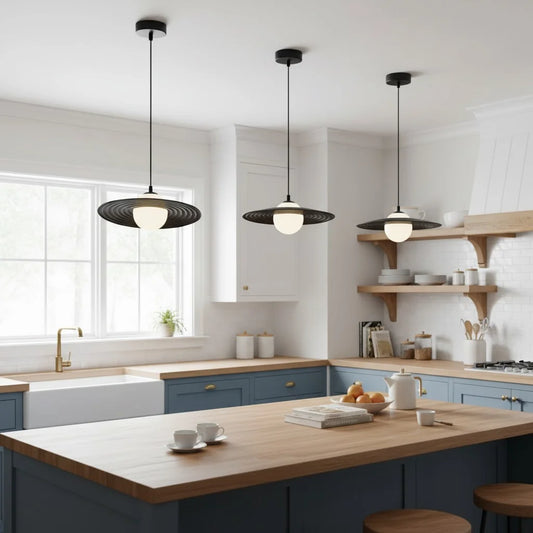 Modern Minimalist Disc Metal Pendant Light