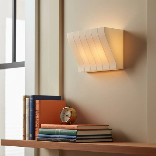 Modern Nordic Fabric Line Cube Wall Light