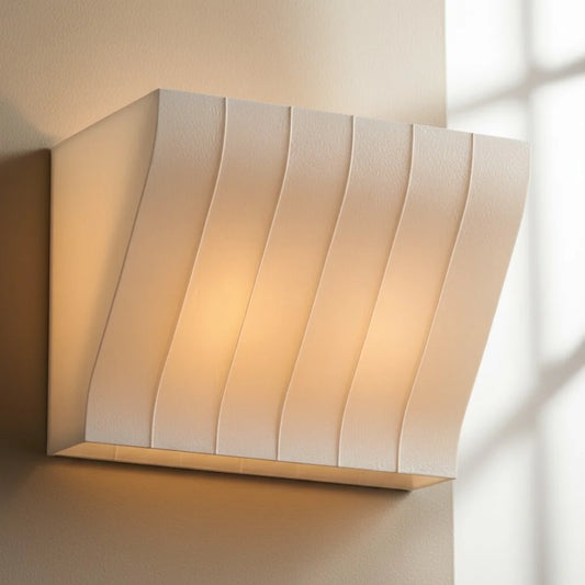 Modern Nordic Fabric Line Cube Wall Light