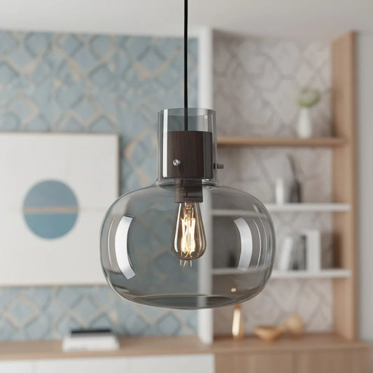 Modern Nordic Glass Globe Pendant Light