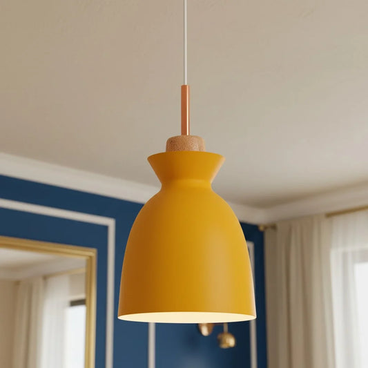 Modern Nordic Macaron Metal Pendant Light