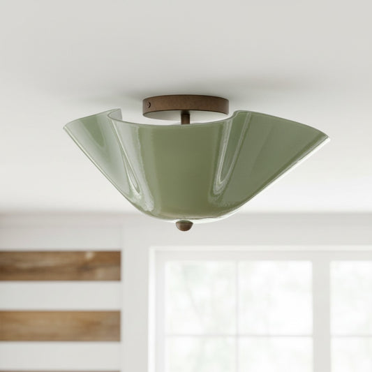 Modern Wave Glass Ceiling Light