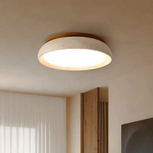 Modern Scandinavian Travertine Ceiling Light