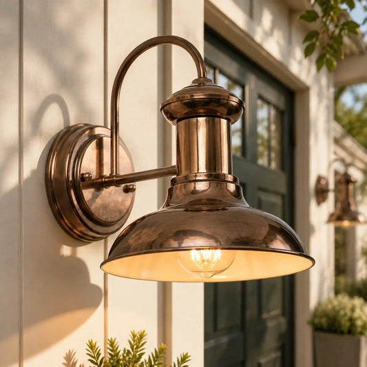 Nathan Industrial Dome Metal Wall Sconce