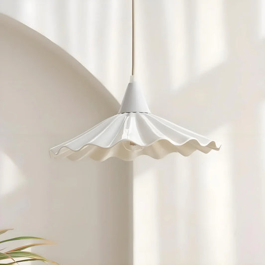 Nola Modern Ceramic Ruffles Pendant Light