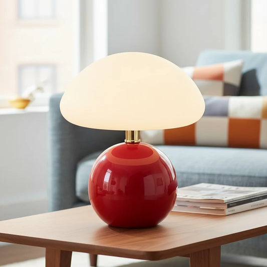 Nordic Ceramic Mushroom Decorative Table Lamp