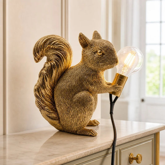 Nordic Designer Cute Squirrel Table Lamp