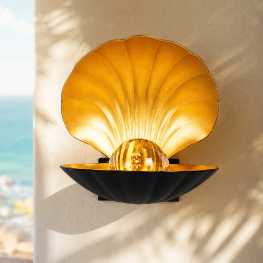Nyssaen Modern Luxury Scallop Metal Wall Lamp