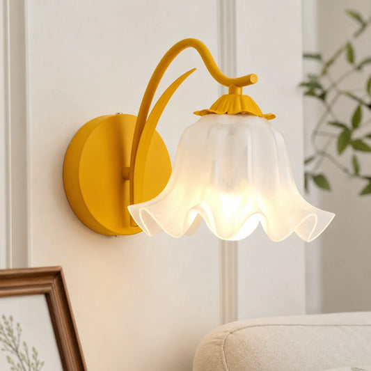 Nyxen French Country Acrylic Floral Wall Light