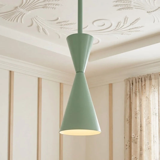 Odette Modern Metal Hourglass Cone Pendant Light