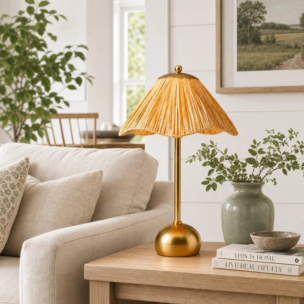 Ophelia Modern Scalloped Raffia Metal Table Light114.webp__PID:1310c933-efee-46d6-a979-8d3cac799321