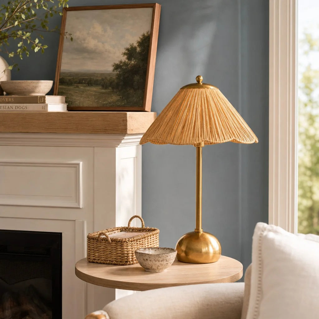 Ophelia Modern Scalloped Raffia Metal Table Light116.webp__PID:c933efee-c6d6-4979-8d3c-ac799321be96