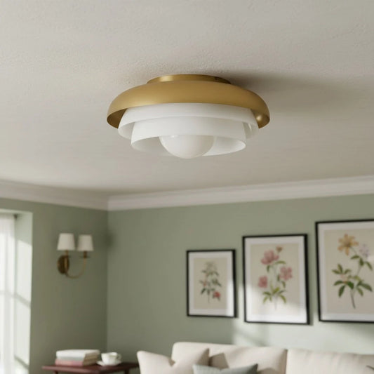 Oria Modern Multi-Layer Glass Ceiling Light