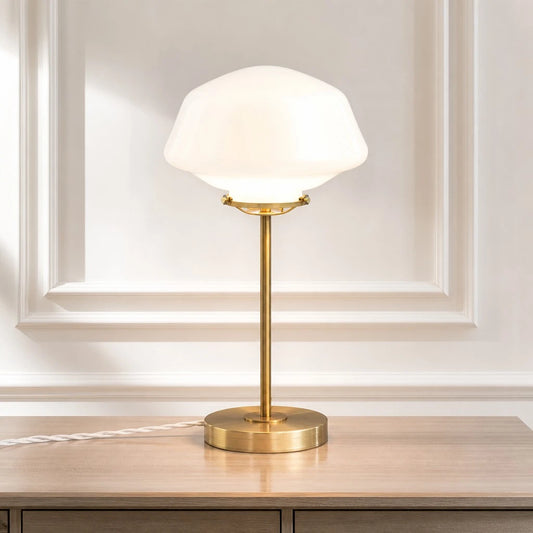 Orielle Modern Minimalist Mushroom Glass Table Light