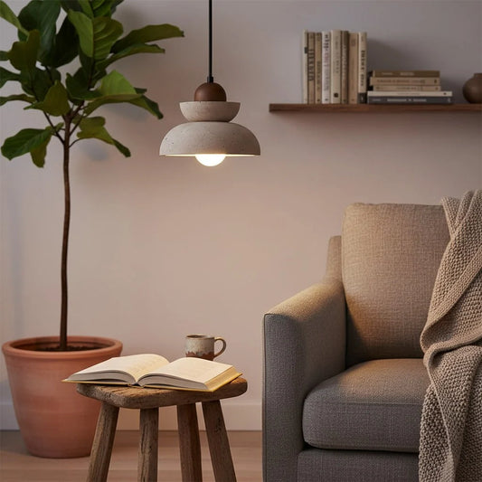 Orkhon Modern Travertine Multi-Light Pendant Lamp