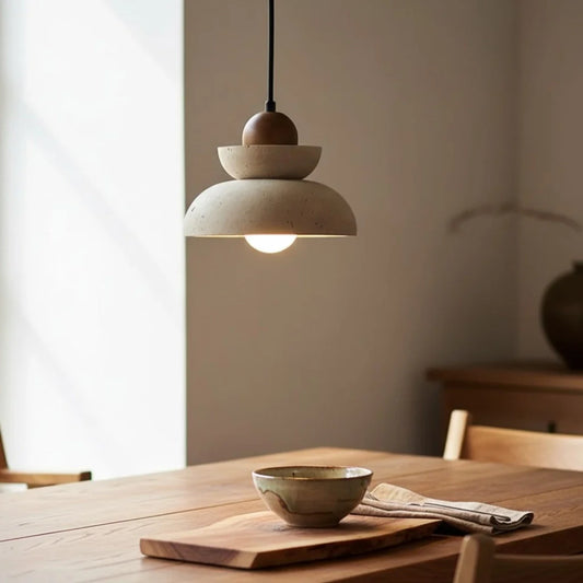 Orkhon Modern Travertine Multi-Light Pendant Lamp