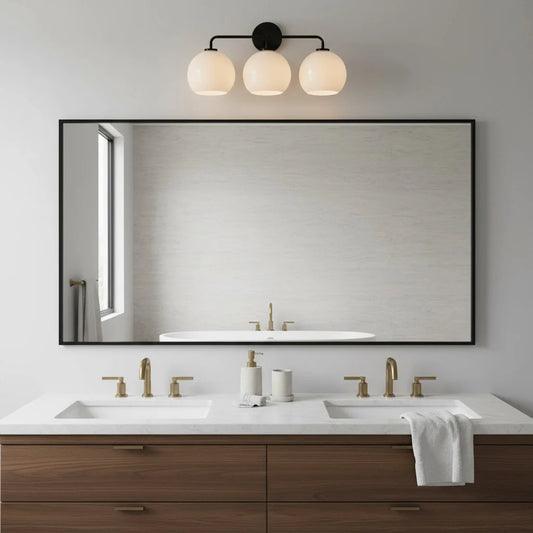 Orson Modern Glass Metal Ball Wall Sconce