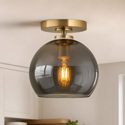 Osric Modern Glass Round Ceiling Light