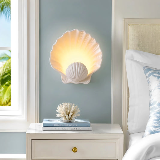 Ottavia Modern Ceramic Shell Wall Light