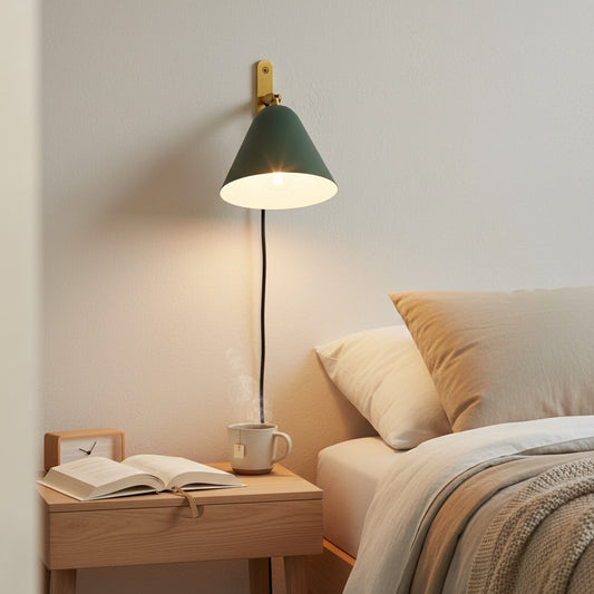 Modern Minimalist Tapered Metal Wall Sconce