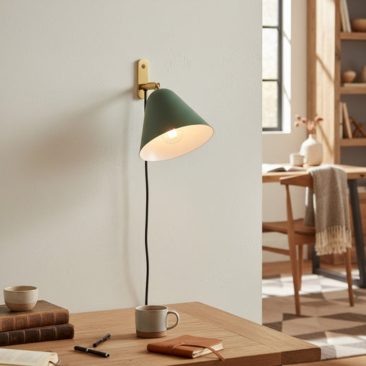 Modern Minimalist Tapered Metal Wall Sconce