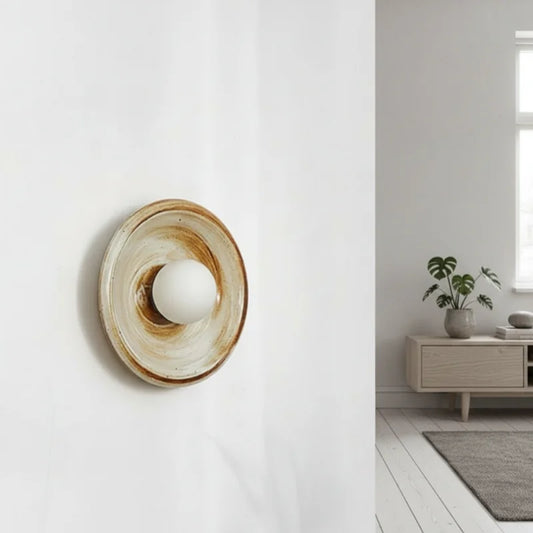 Priya Nordic Ceramic Track Wall Light