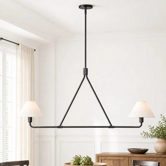 Pruella Modern Metal Multi Light Linear Chandelier