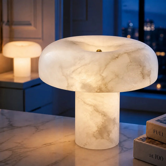 Pyralis Modern Mushroom Alabaster Table Lamp