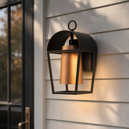 Rachel Modern Rustic Outdoor Steel Wall Sconce