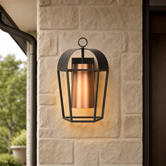 Rachel Modern Rustic Outdoor Steel Wall Sconce