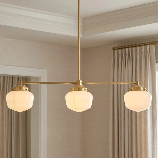 Renly Modern Linear Metal Globe Chandelier