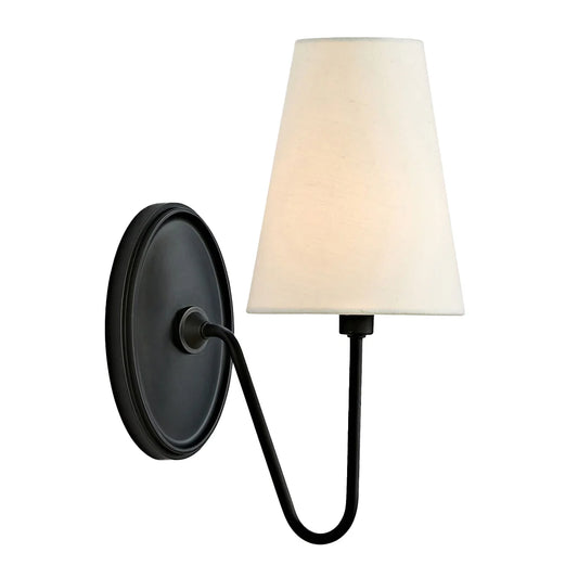 Retro Metal Linen Shade Wall Sconce