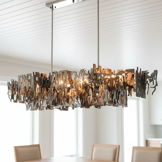 Retro Metal Fragment Art Chandelier Pendant