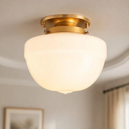 Roam Minimalist Vintage Metal Round Ceiling Light