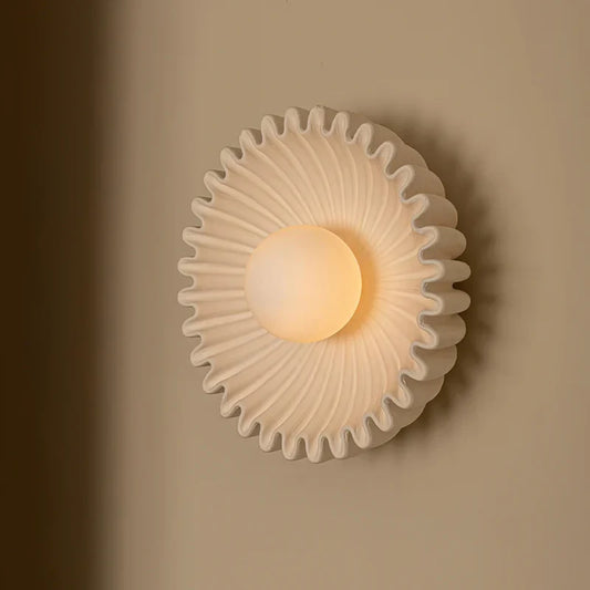 Romy Modern Elegant Ceramic Flower Wall Sconce