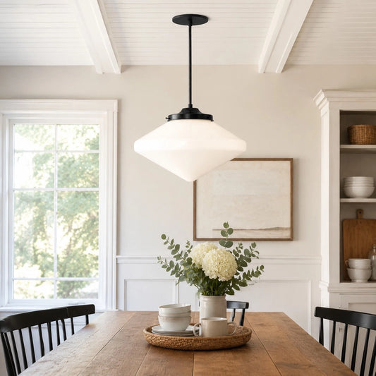 Rooklyn Modern Glass Shade Pendant Light