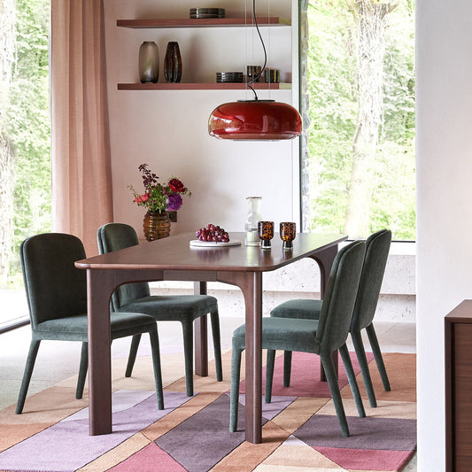 Sanae Nordic Round Double-Dome Colorful Glass Pendant Light